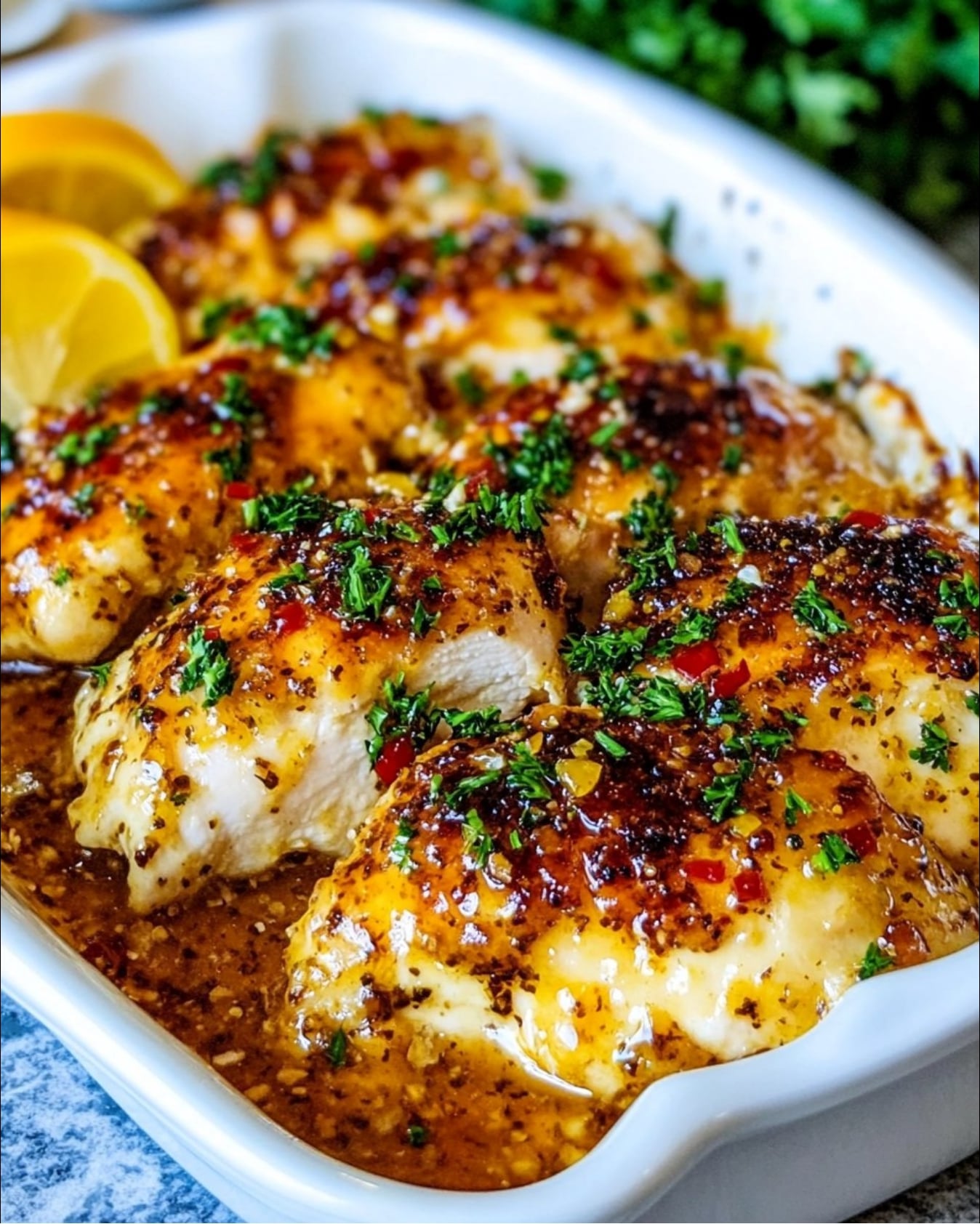 Honey Garlic Baked Chicken