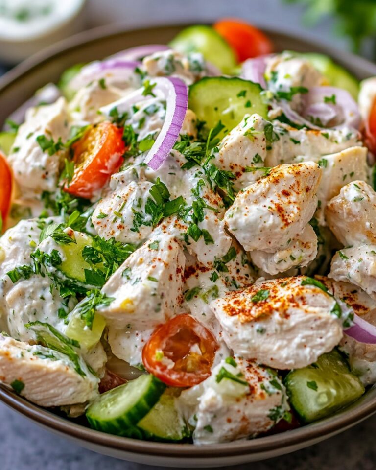 Creamy Mediterranean Chicken Salad