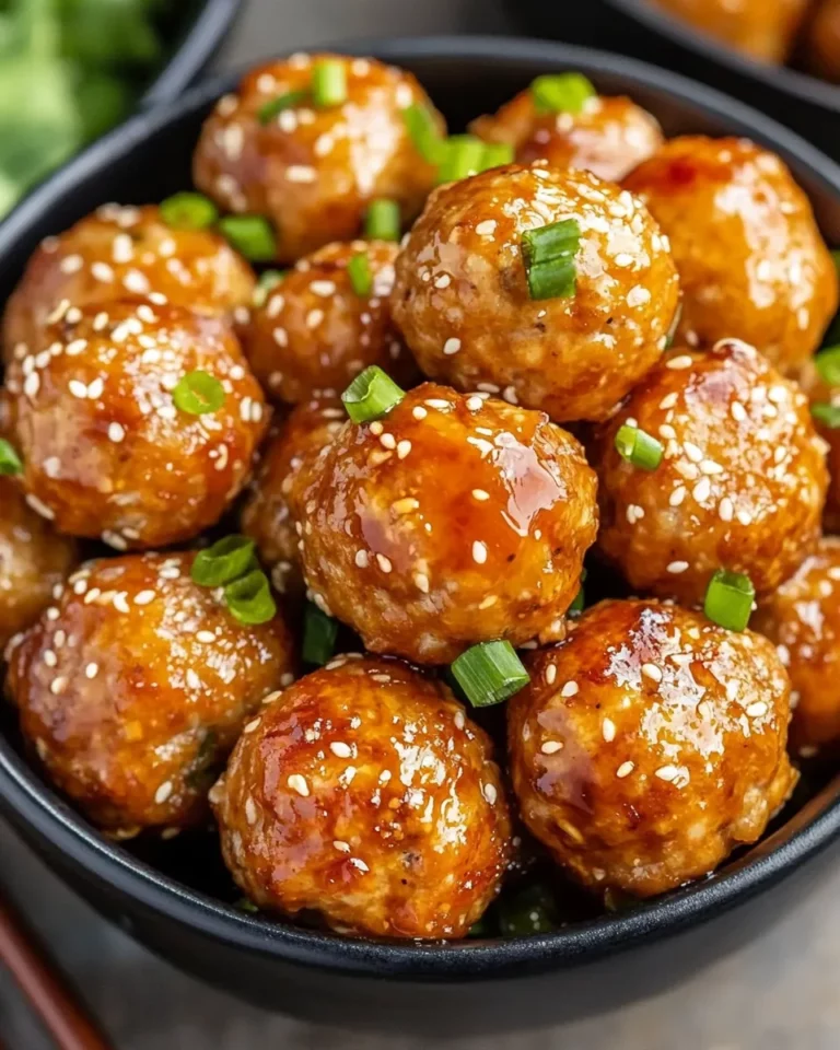 Asian Chicken Meatballs