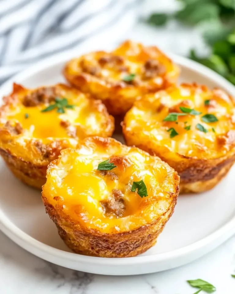 Cheesy Sausage Hash Brown Egg Cups