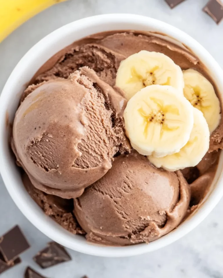 Chocolate Peanut Butter Banana Ice Cream