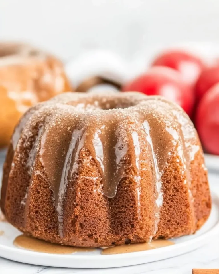 Gingerbread Bundts with Cinnamon Glaze