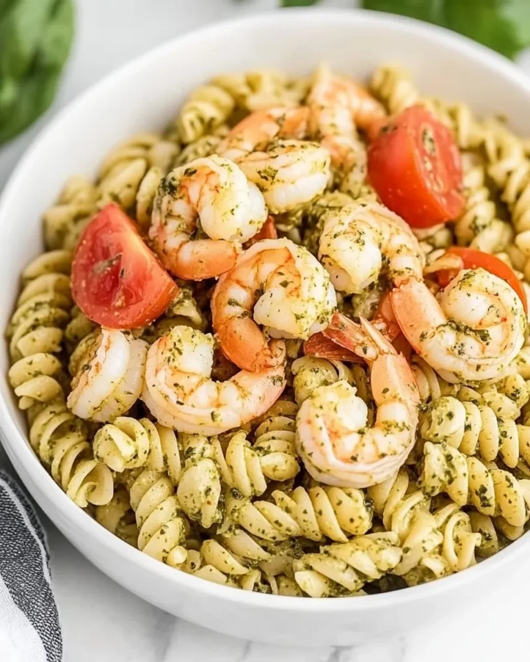Quick Pesto Shrimp Pasta