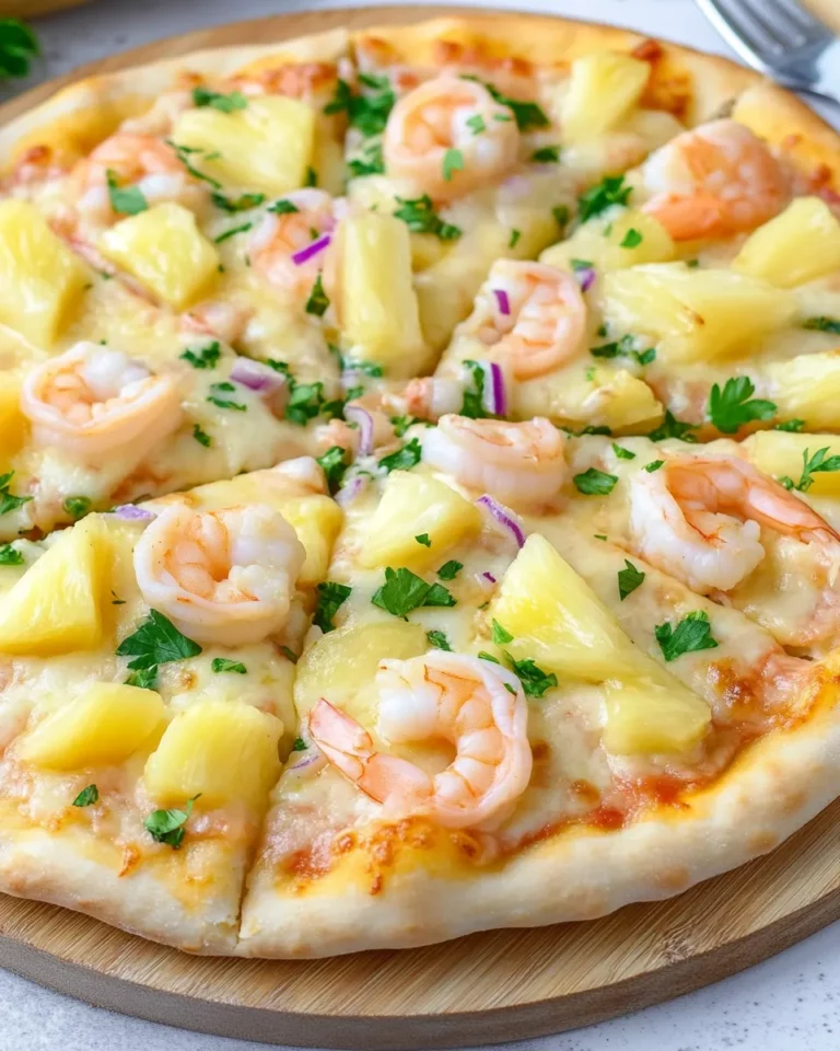 Shrimp and Pineapple Pizza