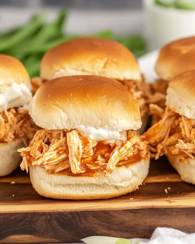 Slow Cooker Buffalo Chicken Sliders