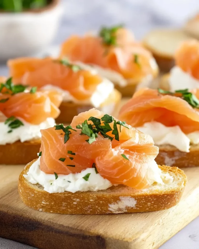 Smoked Salmon Crostini
