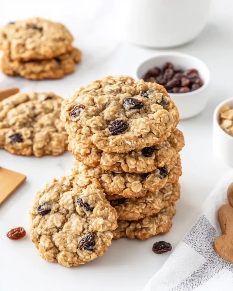 Spiced Oatmeal Raisin Cookies