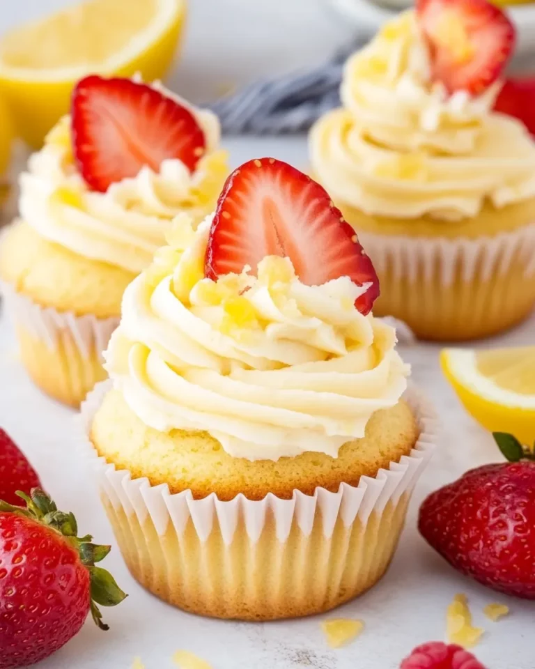 Strawberry Lemon Cupcakes