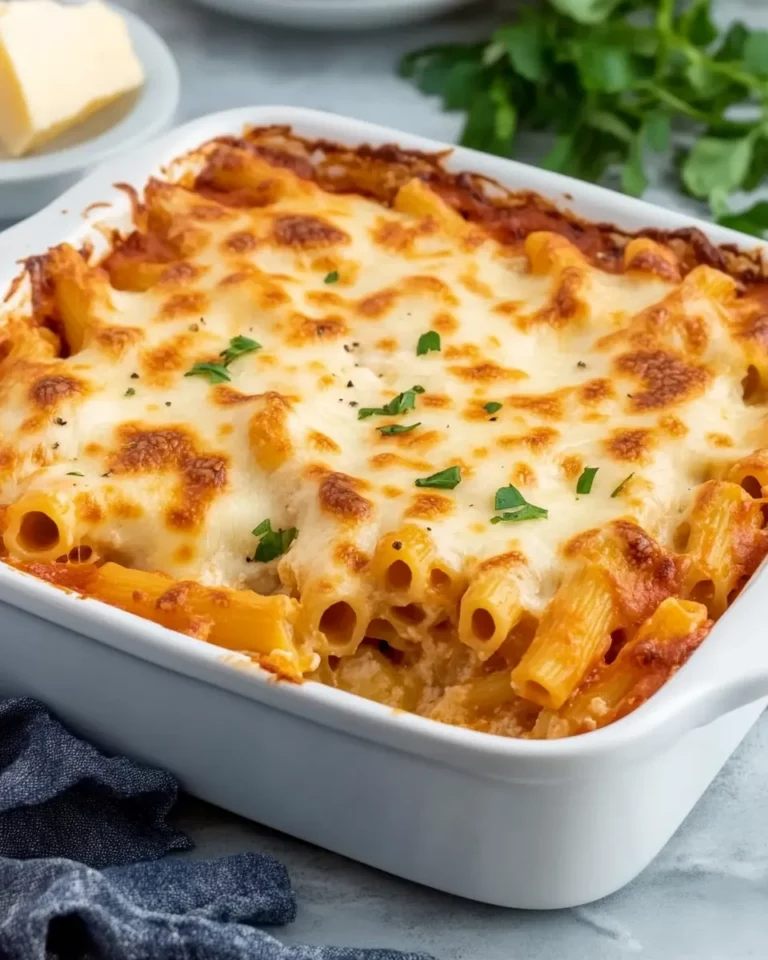 Cheesy Baked Rigatoni