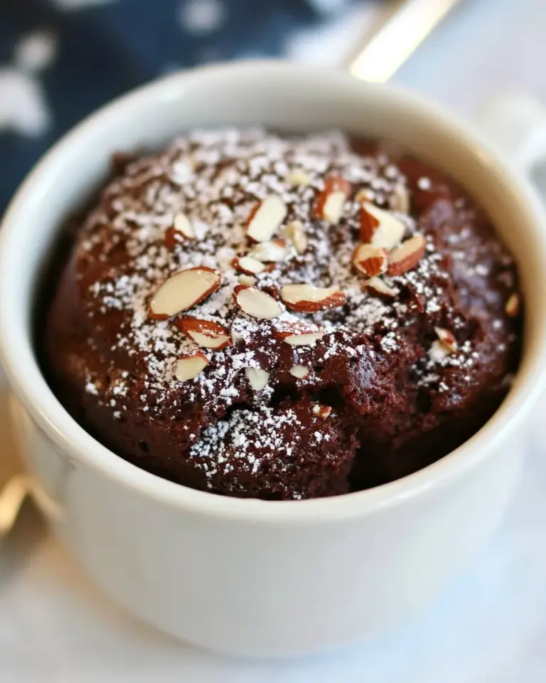homemade 2-Minute Chocolate Almond Mug Cake photo