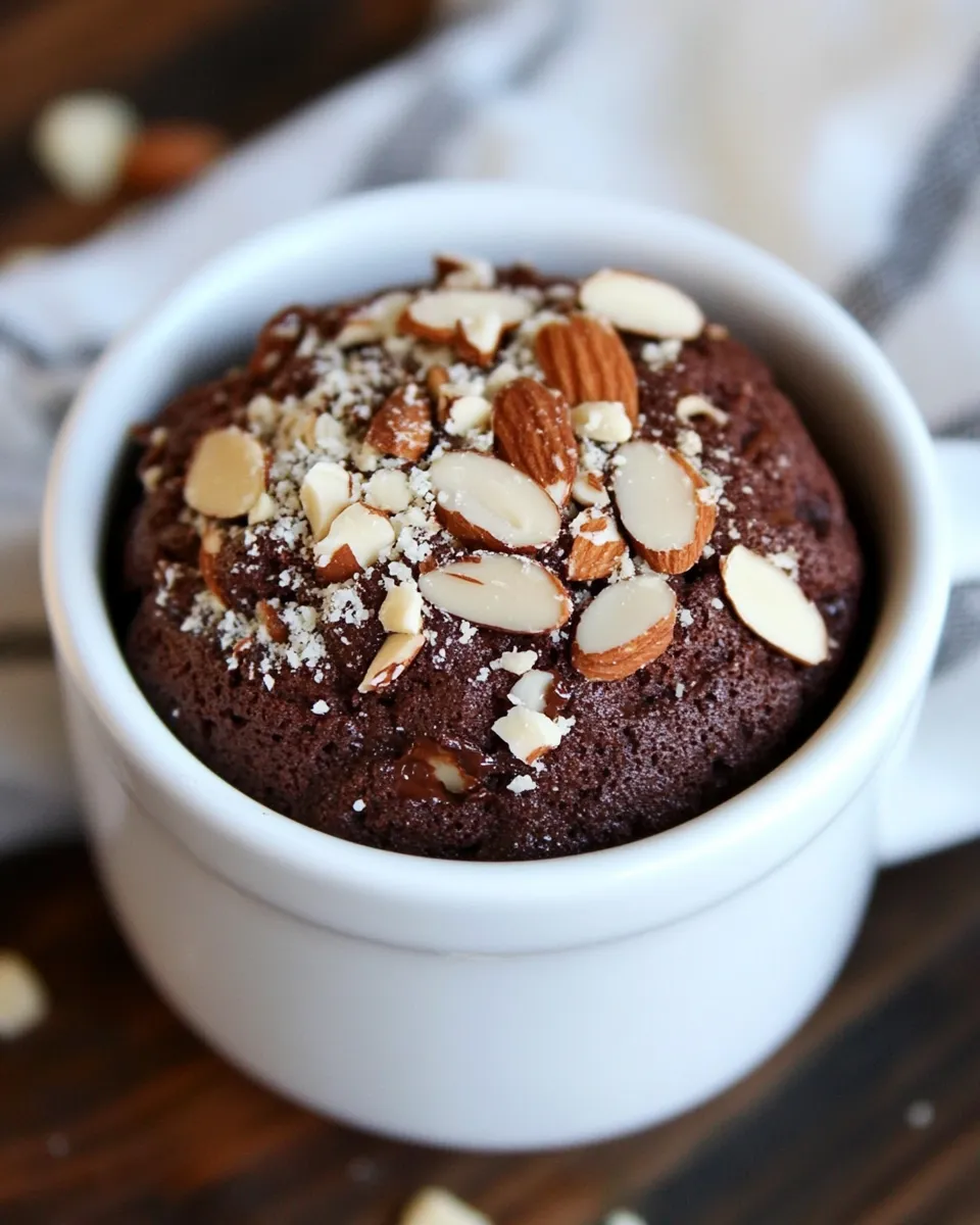 classic 2-Minute Chocolate Almond Mug Cake image