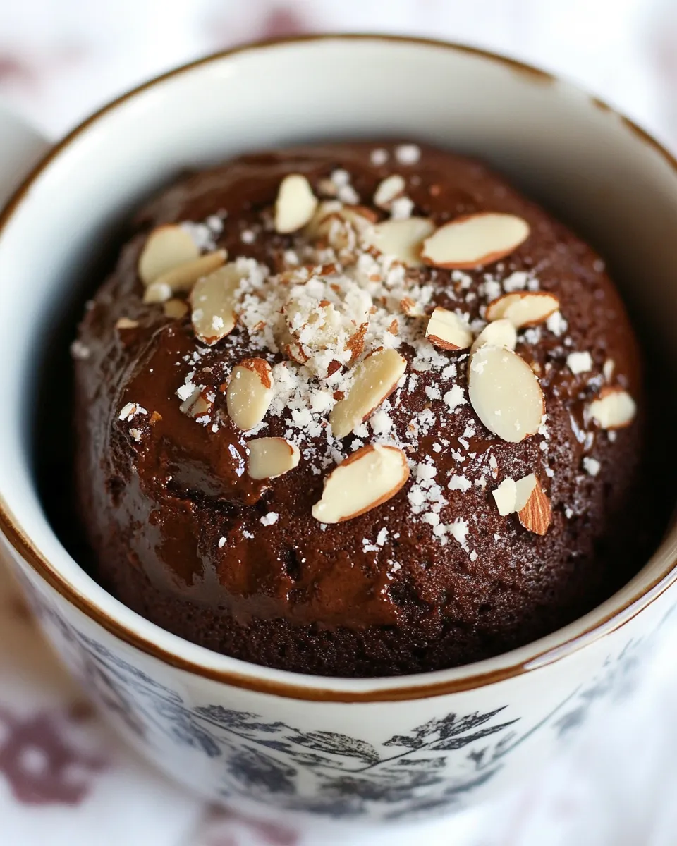 easy 2-Minute Chocolate Almond Mug Cake picture