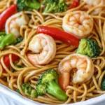 homemade 20-Minute Shrimp and Broccoli Lo Mein photo