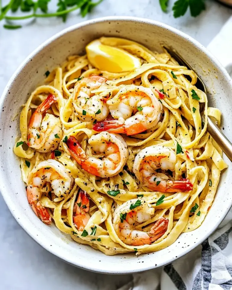 homemade 20 Minute Shrimp Fettuccine photo