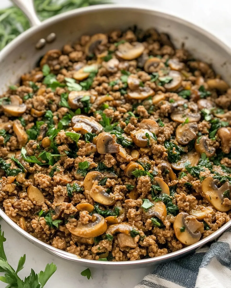 classic 30-Minute Ground Beef and Mushroom Skillet image