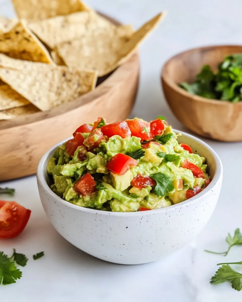 delicious 4 Ingredient Guacamole Recipe shot