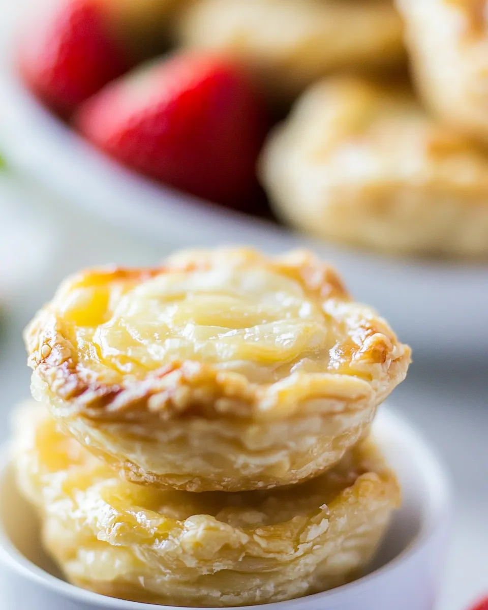 Delicious 4 ingredient Skinny Bite Sized Pies shot