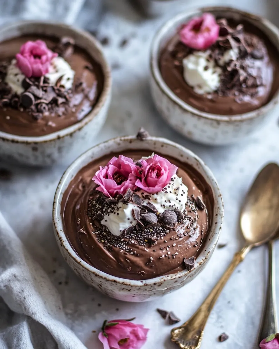 classic 6 Ingredient Vegan Chocolate Chia Mousse. image