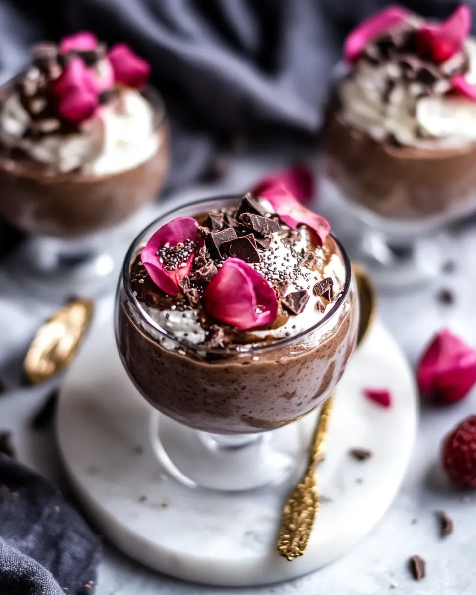easy 6 Ingredient Vegan Chocolate Chia Mousse. picture