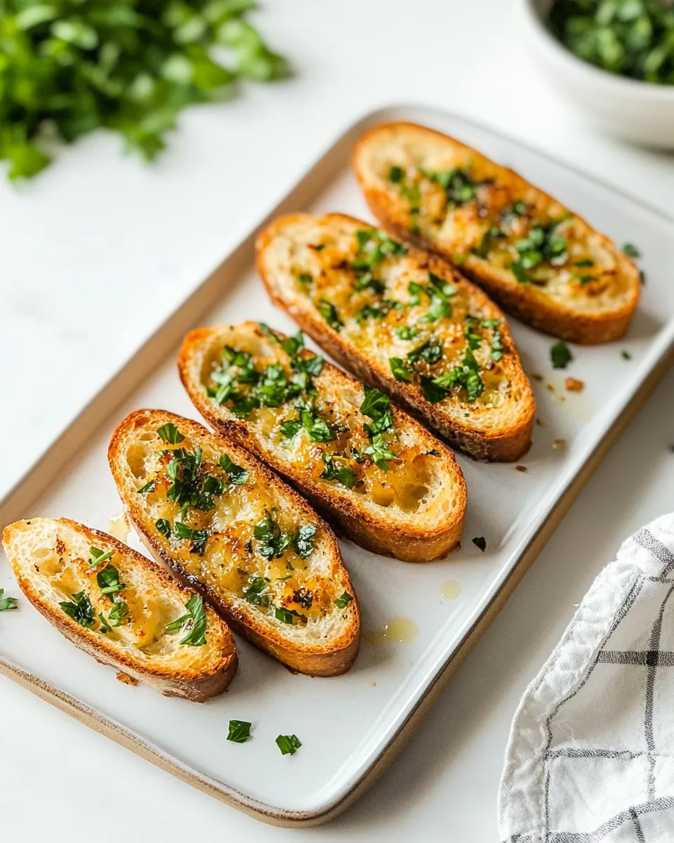 Delicious Air-Fryer Garlic Bread shot