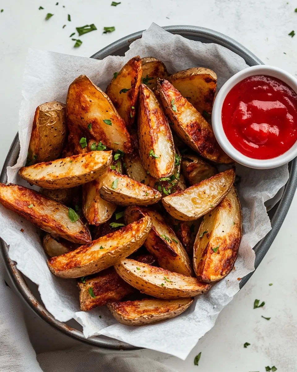 Homemade Air-Fryer Potato Wedges photo