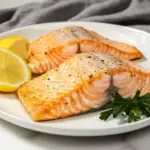 Homemade Air-Fryer Salmon With Skin photo