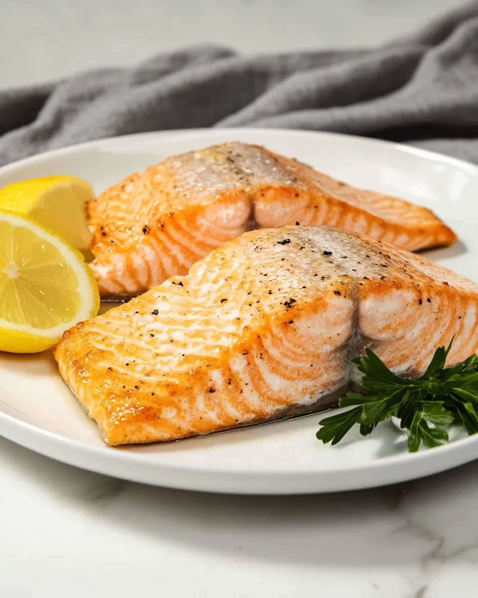 Homemade Air-Fryer Salmon With Skin photo
