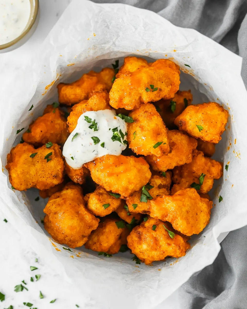 Homemade Air Fryer Buffalo Chicken Nuggets photo