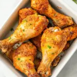 Homemade Air Fryer Garlic Parmesan Drumsticks photo