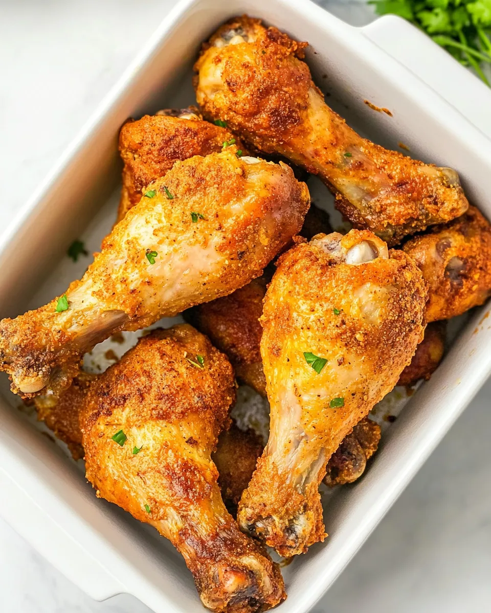 Homemade Air Fryer Garlic Parmesan Drumsticks photo