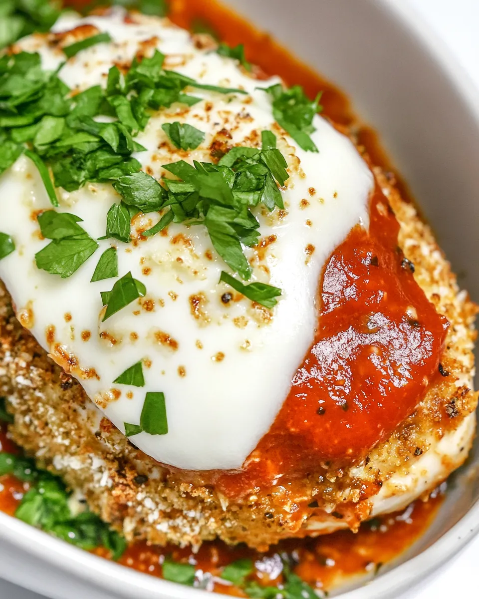 Classic Air Fryer Stuffed Chicken Parmesan image
