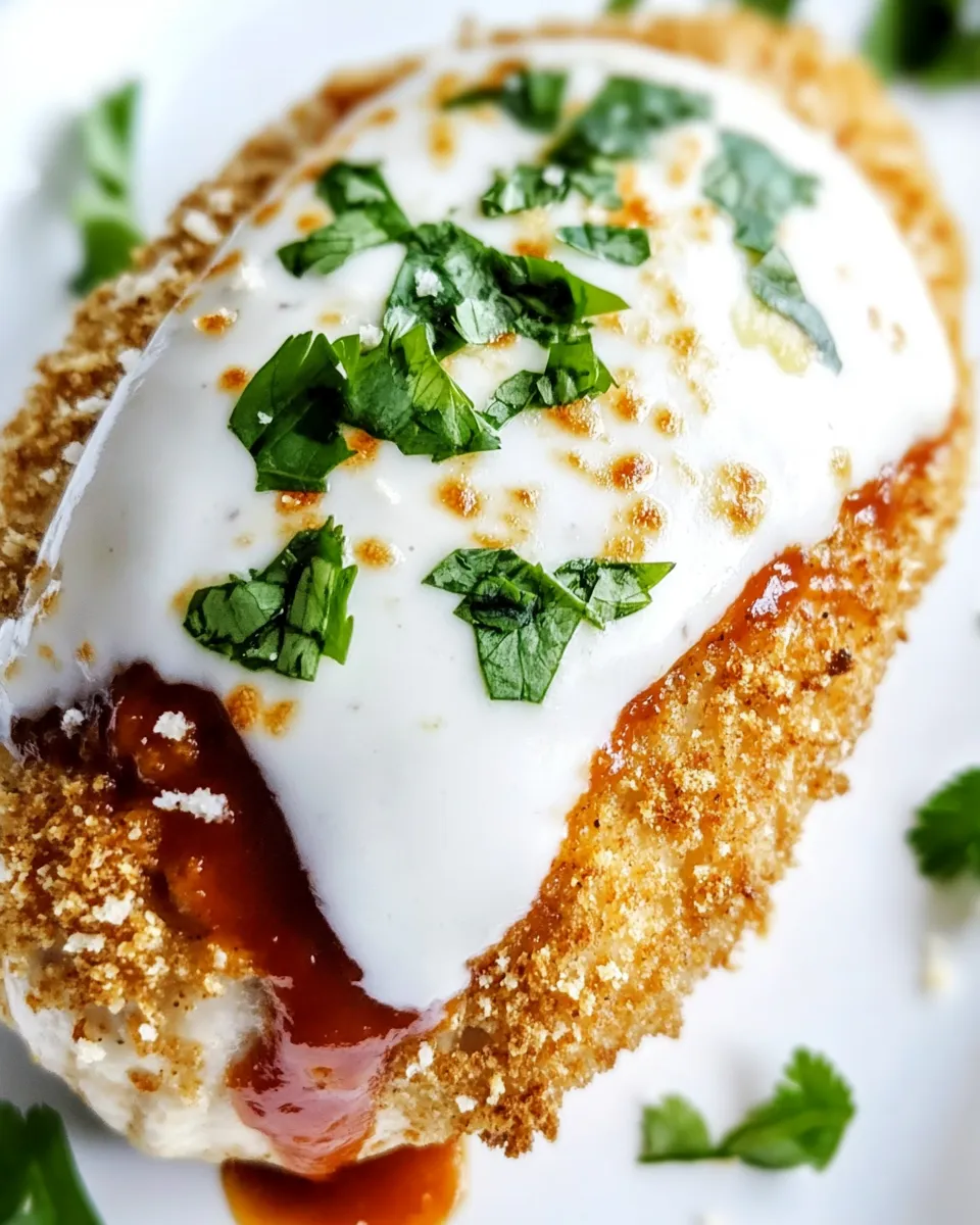 Delicious Air Fryer Stuffed Chicken Parmesan shot