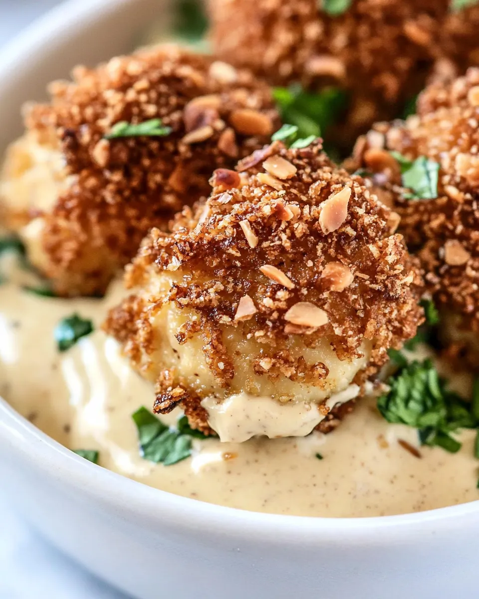 homemade Almond-Crusted Chicken Bites with Honey-Mustard Dip photo