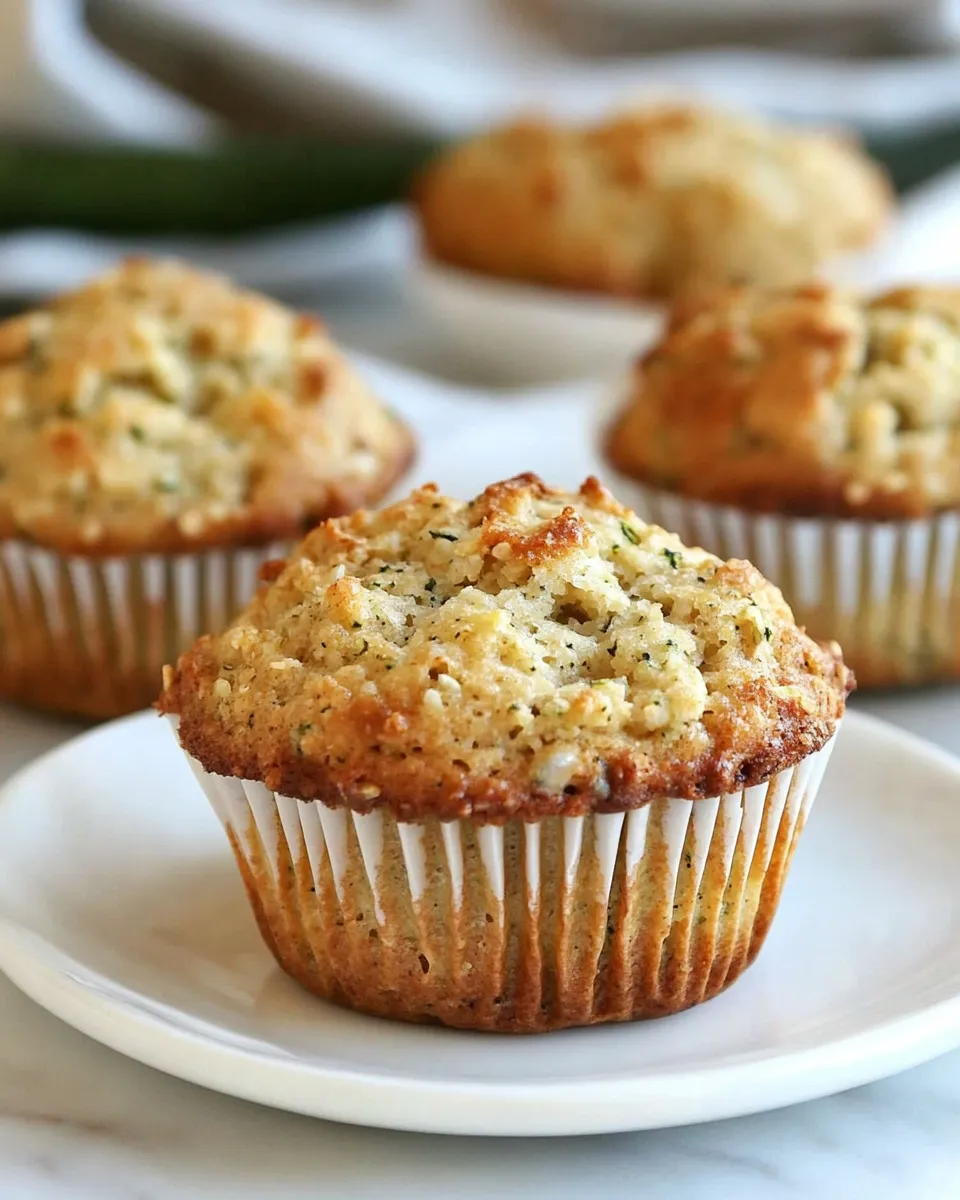 Classic Almond Flour Gluten-Free Zucchini Muffins image