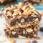 Homemade Almond Joy Cookie Bars photo