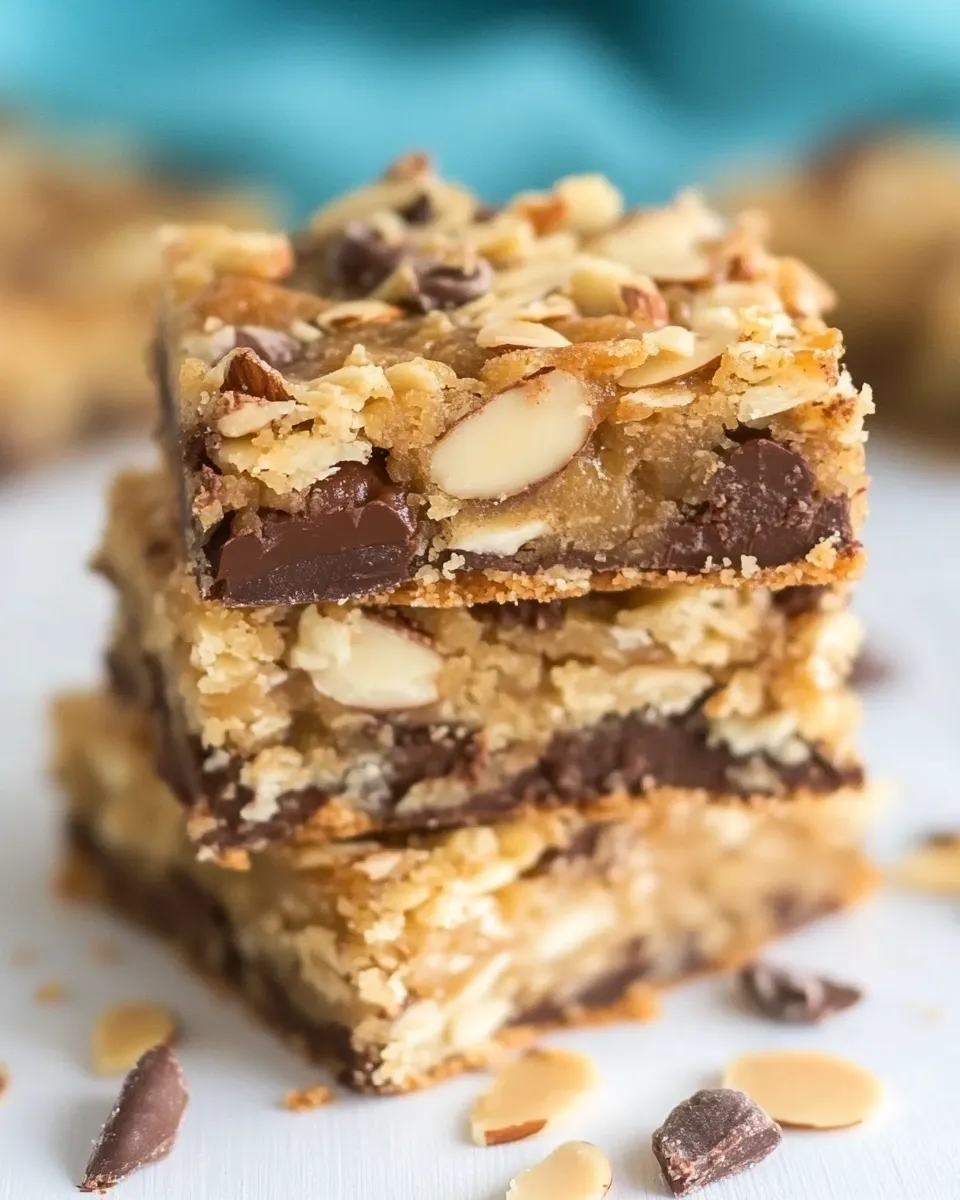 Delicious Almond Joy Cookie Bars plate image