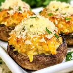 Homemade Artichoke Parmesan Stuffed Mushrooms photo