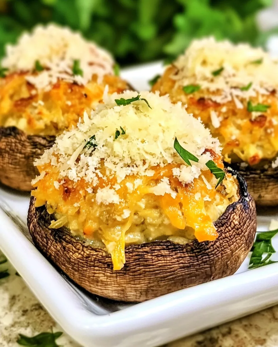 Homemade Artichoke Parmesan Stuffed Mushrooms photo