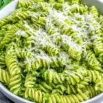 Homemade Arugula Walnut Pesto Pasta photo