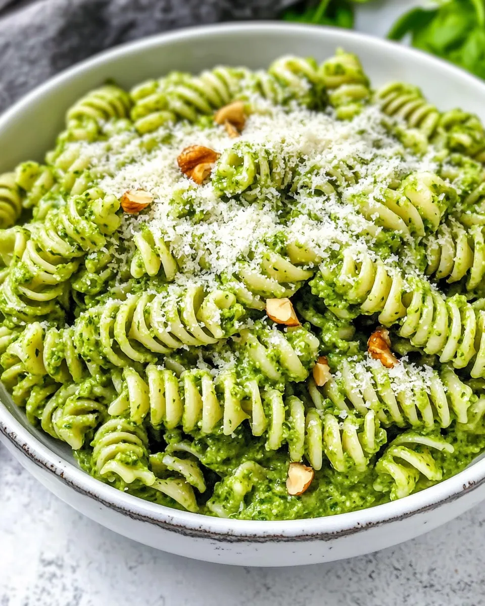 Classic Arugula Walnut Pesto Pasta image