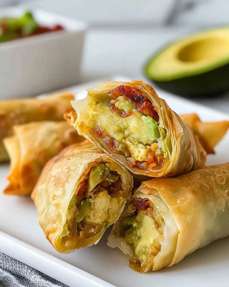 Homemade Avocado Egg Rolls photo