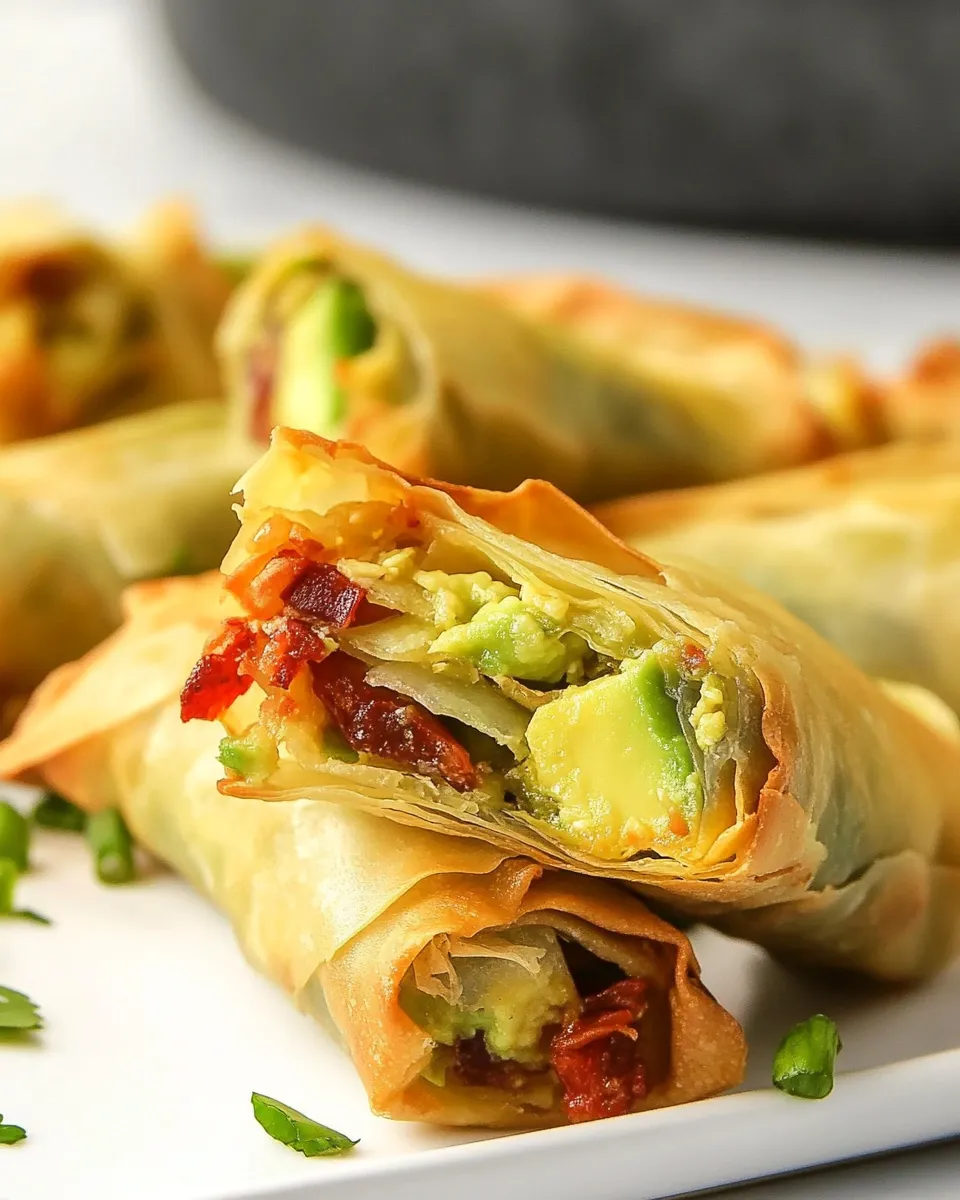 Easy Avocado Egg Rolls recipe photo