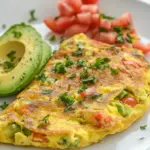 Homemade Avocado Manchego Cheese Omelette photo