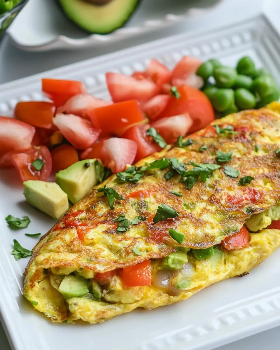 Easy Avocado Manchego Cheese Omelette recipe photo