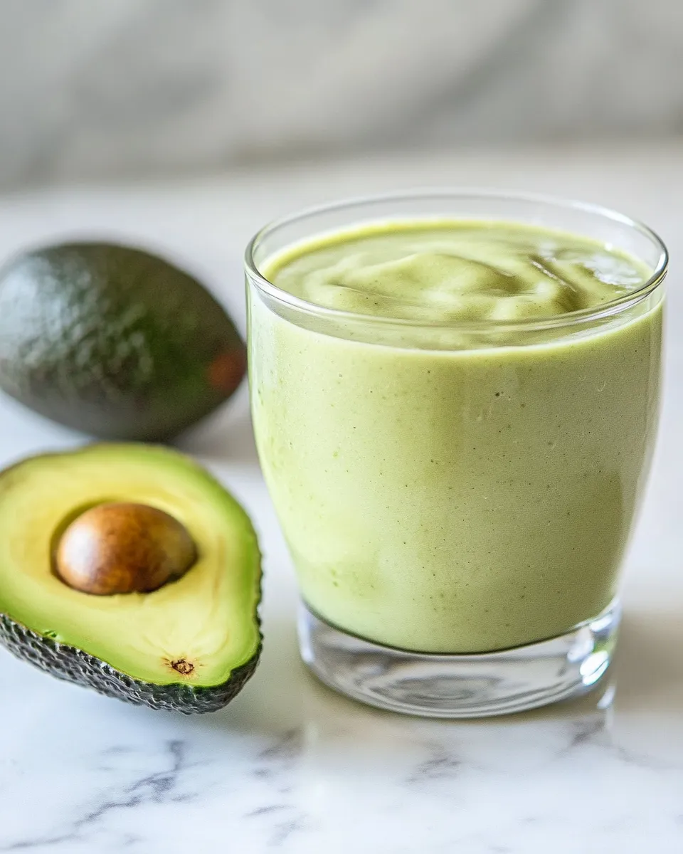 Homemade Avocado Smoothie (With Protein!) photo