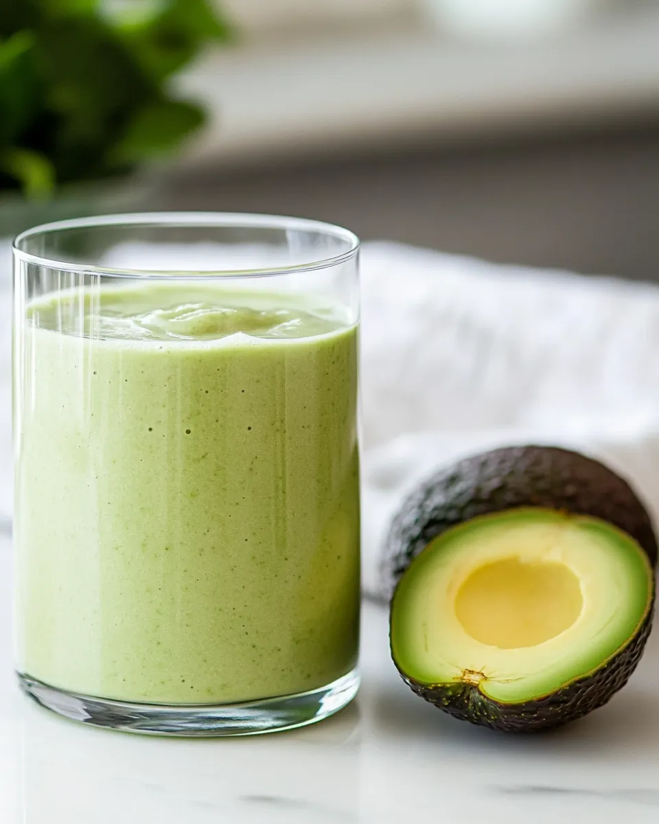 Easy Avocado Smoothie (With Protein!) recipe image