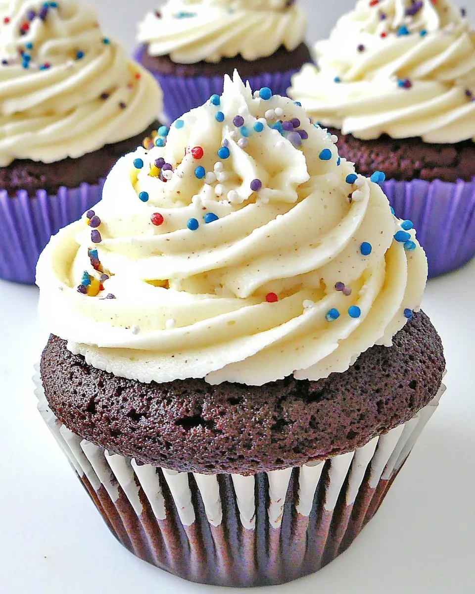 classic BEST Chocolate Cupcakes & Buttercream Frosting EVER image