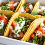 Homemade Baked Beef Tacos photo