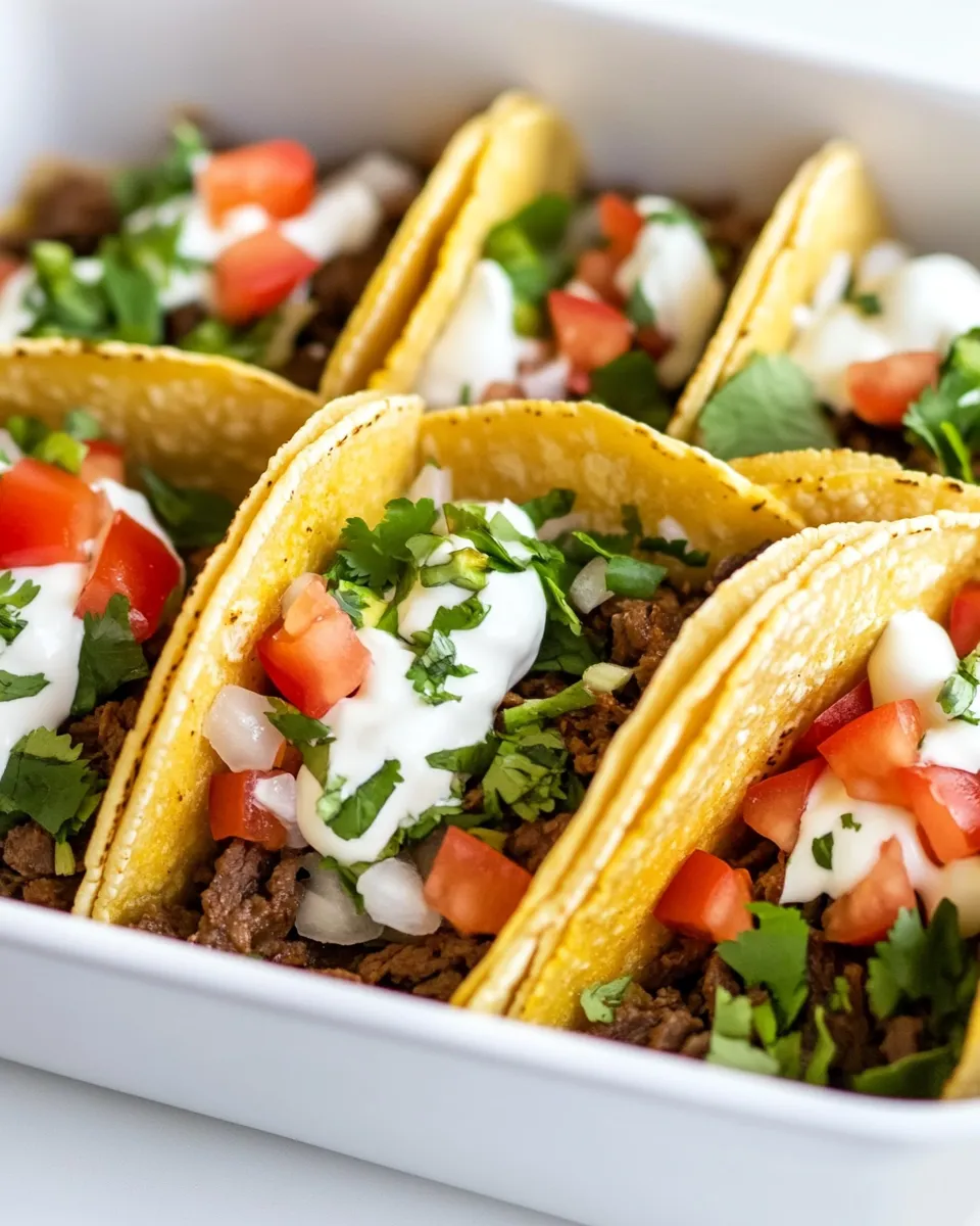 Homemade Baked Beef Tacos photo