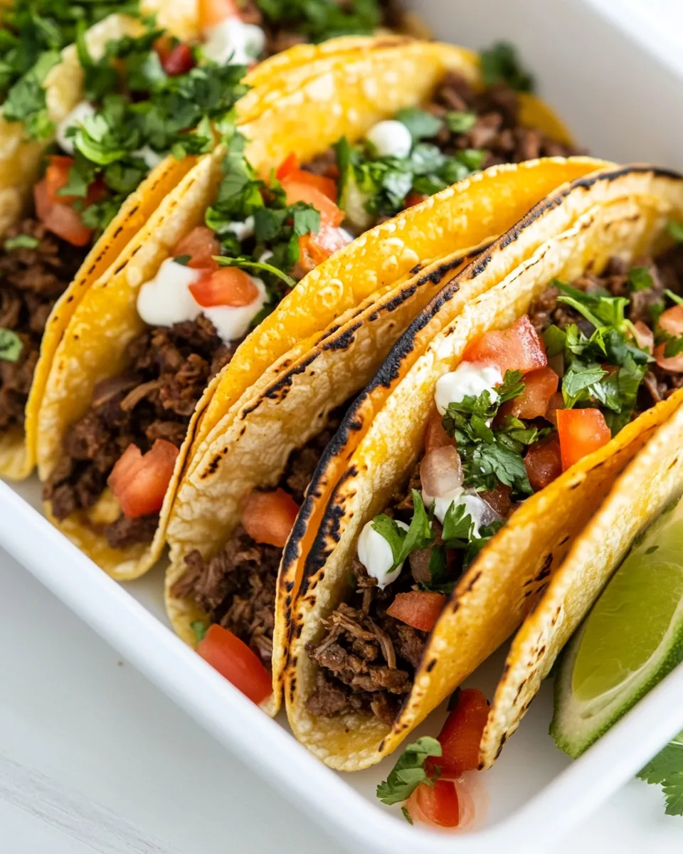Classic Baked Beef Tacos recipe photo
